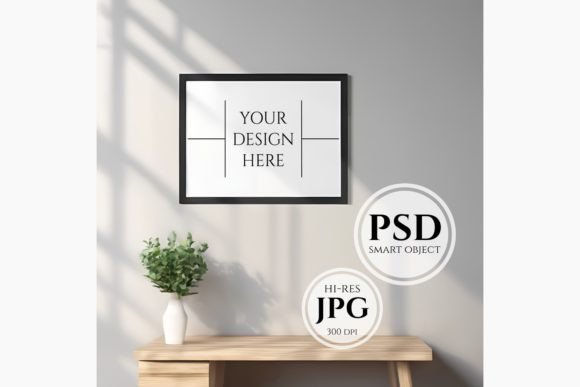 Download Landscape Frame Mockup, Wall Art Mockup - Art mockup Collection