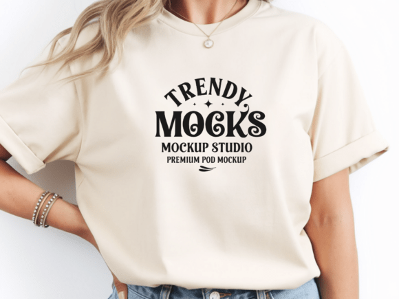 Download Comfort Colors C1717 Ivory Tshirt Mockup - Premium Resources