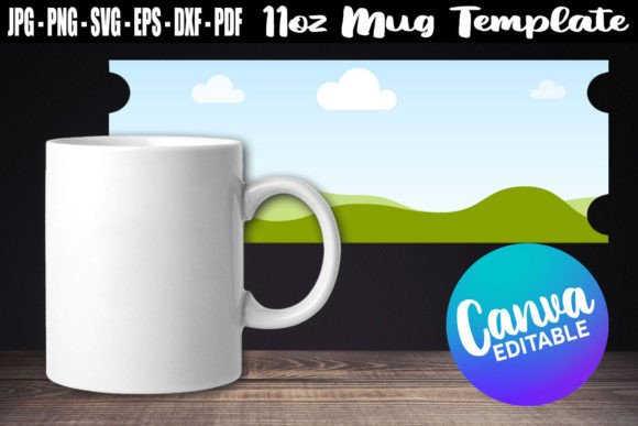 Download 11oz Mug Template Canva Editable - Mug template Collection