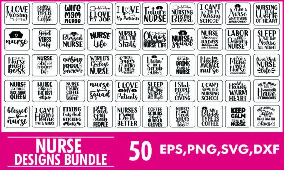 Download Nurse SVG Designs Bundle &amp; TShirt Design - Premium Bundle