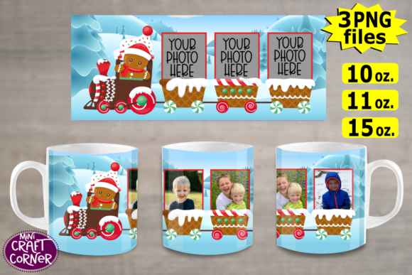 Download Sublimation Christmas Mug Template - Mug template Collection